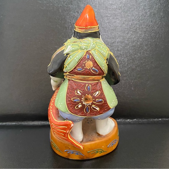 Vintage Signed Kutani Ebisu God Of Fishermen and Luck 5.75” Porcelain Figurine - Picture 4 of 15